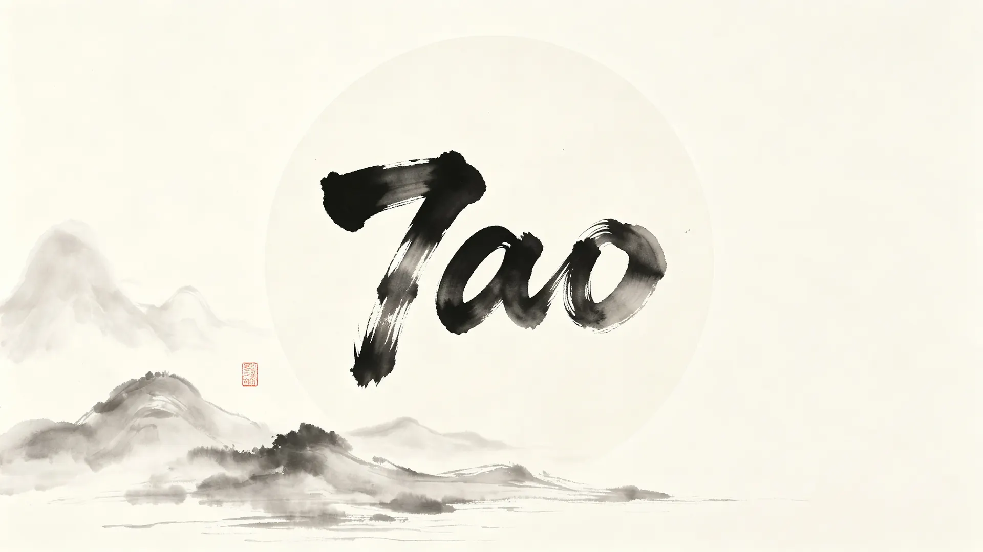 7ao 的水墨签名和山水印记